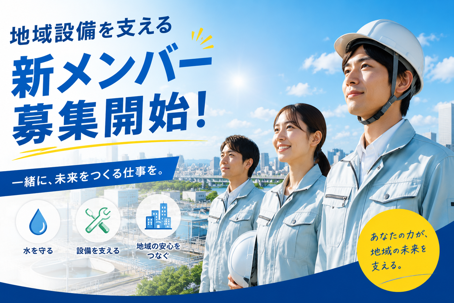 地域設備を支える新メンバー募集を開始